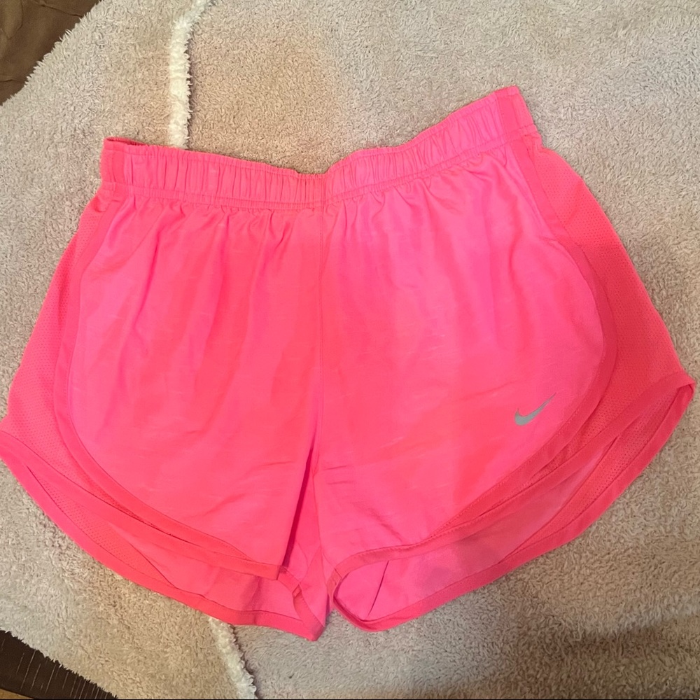 Hot pink Nike shorts